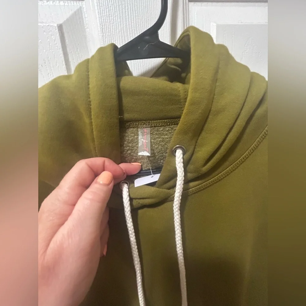 Brand New! Free People Final Call Hoodie Size S Color: Martini - Picture 7 of 8